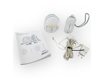 Avent SCD505 Babyvakt Ljudmonitor Nattlampa Vit Blå Barnvakt Babyalarm