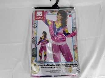 NY Smiffys Height of Fashion Shell Suit Costume Pink Maskeradkostym Halloween