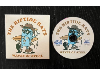 The Riptide Rats - Waves of Steel CD - pappersomslag surf surfrock rock guitar