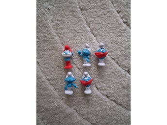 5 stycken Smurf-figurer
