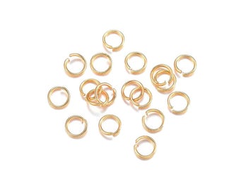 220 endast 3 mm ringöglor öppna guldfärg