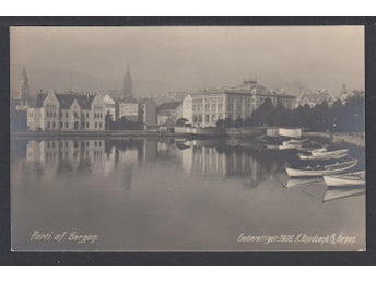 Norge. Bergen. Äldre kort från tiden.