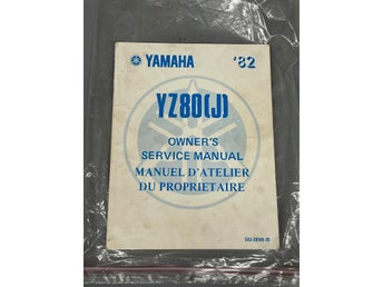 Yamaha Yz80 Yz 80 service manual 1982 verkstadshandbok