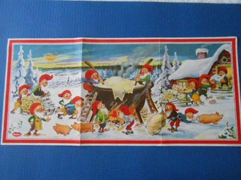 Plansch efter akvarell av Nils Klarqvist. Melkers Chark Falun god jultradition