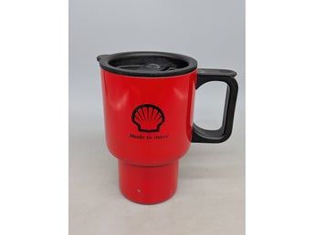 Take Away Mugg - Shell Reklam Kopp Kaffekopp - Metall Plast