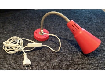 IKEA Retro Kvart Vägglampa Röd