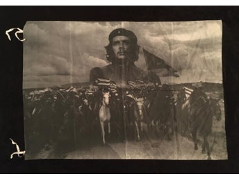 Che Guevara (army grey white) Poster flagga Samlarobjekt