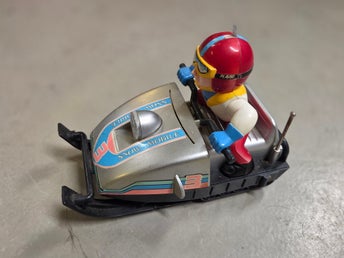 Vintage Playbo Snow Mobile Leksak 1988 Tai Way Shing Kee Toys
