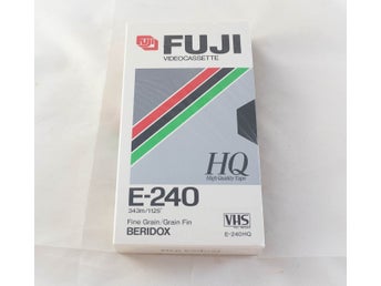Fuji E-240 Inplastat VHS Kassettband Videokassett