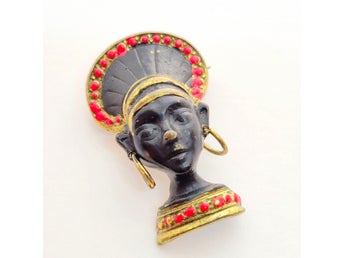 Äldre brosch, vintage, 1960-tal.