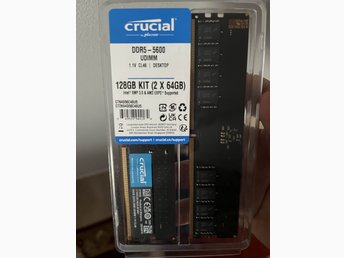 Crucial DDR5-5600 128GB (2x64GB) | Köp på Tradera (712190089)