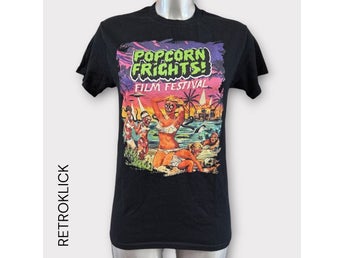Popcorn Frights Film Festival T-Shirt Stl: S (Dam)