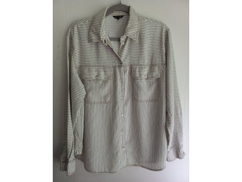 Massimo Dutti vit skjorta, storlek EUR 42, 100% Lyocell