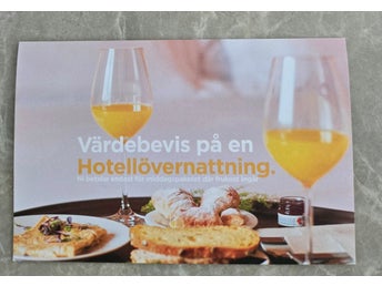 Presentkort/ Värdebevis Gratis Hotel natt,Customer