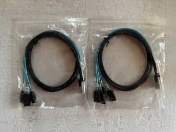 2st 100cm Mini-SAS (SFF8087) till 8st SATA