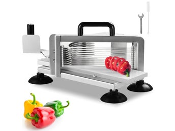 Commercial Tomato Slicer, 1/4 inch Tomato Cutter Slicer, Stainless Steel Heavy