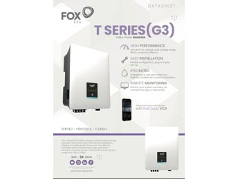 Solcells likriktare FoxESS T20-G3 Tre-fas 20KW