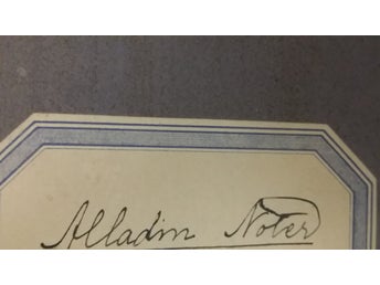 musik ALLERS Familj-Journals Alladinnoter 1925
