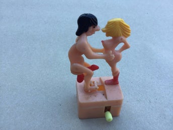 Vintage ekivok figurer retro skämtleksaker 70 tal.
