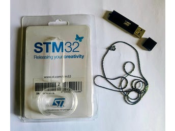 STM32 USB-minne 2 GB med stål kedje/ halsband se bilder för egen bedömning