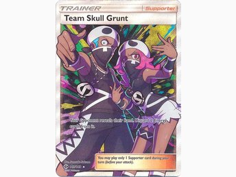 Pokemon Sun and Moon Team Skull Grunt 149//149 Full Art Ultra Rare Card