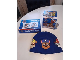 Paw Patrol: 2 st Memo, 1 mössa