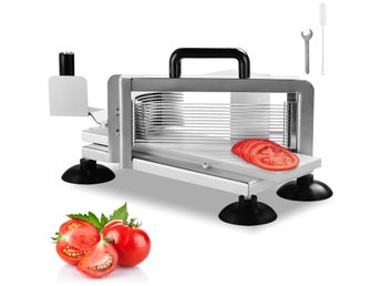 Commercial Tomato Slicer, 3/16 inch Tomato Cutter Slicer, Stainless Steel Heavy