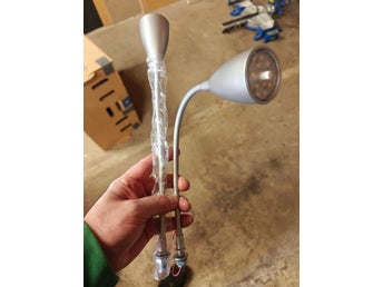 LED-läslampor med flexibel arm, 2-pack