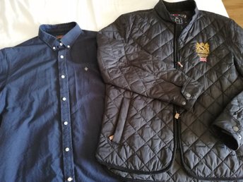 Klädpaket från Morris med en quiltad höstjacka .. (415538460 quiltad jacka morris herr navy