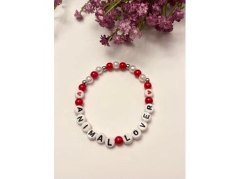 Animal Lover Armband pärlat armband smycke bokstavsarmband