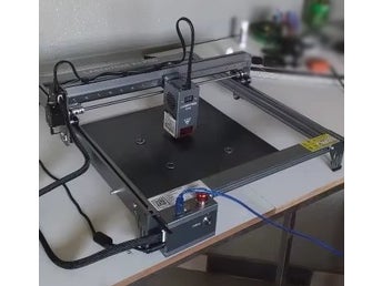 20000 mm/min lasergraveringsmaskin med 30W lasermodul, 400X400 mm arbetsområde