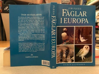 Fåglar i Europa av Jim Flegg, bok, Very Fine plus
