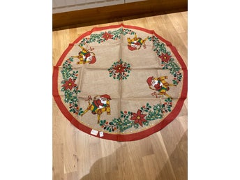 Vintage/retro julgransmatta , jul , textil