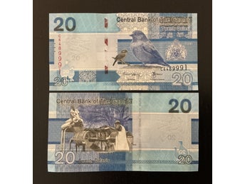 Gambia 20 dalasis sedel 2023 ovikt/UNC P-39c