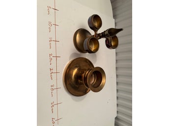 2 Vintage Ekbergs Malm Ljusstakar 1996 – Svensk Design – 3-armad & Klassisk