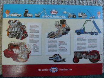 Nostalgi Kort ESSO Smörjmedel