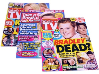 What's On TV-Take a Break's-British magazine bundle-3 Magazines-2009-NEW-422g