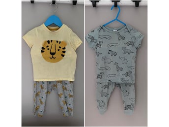 Klädpaket set strl 80 Djur