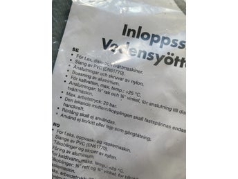 Inloppsslang för disk- och tvättmaskiner