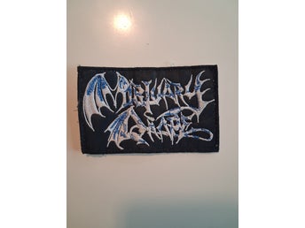 Mortuary Drape tygmärke black death thrash speed metal punk
