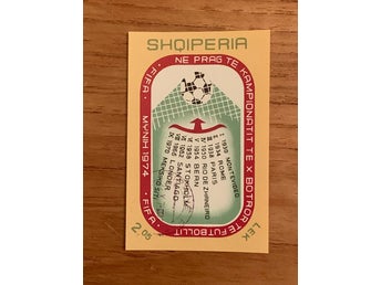 Albanien 1973, Fotbolls-VM Mynchen. Mich Block 49 stpl