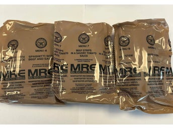 Amerikansk militär ,Militärmat, MRE MENU #4 #7 #9