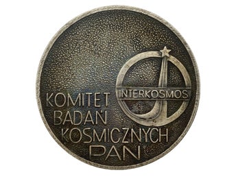 Medal of the Space Research Committee of the PAS INTERKOSMOS Poland-USSR (9521)