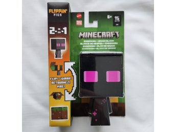 Minecraft Flippin’ Figs Enderman & Grass Block 2-in-1 – Mattel 2023 – Sealed
