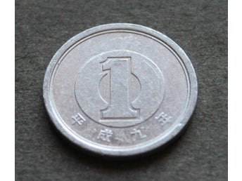 JAPAN - 1 Yen 1997 - Aluminium - Tidsperioden Heiseis 9:e år
