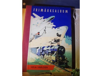 Vintage Frimärksalbum Frimärken Hela Världen Dala Förlaget Malung 1948 V 30