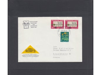 Schweiz. FDC från 1960 med vinjett.