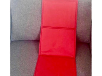Sittunderlag / Sittdyna * cirka 1 meter långt (!) * reklam från Gevalia *m