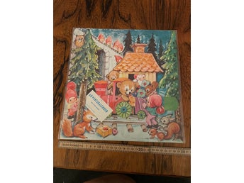 Adventskalender oöppnad Julkalender retro 60 tal vintage kult God Jul