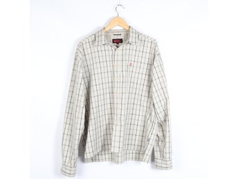 Fjällräven Skjorta Beige Rutig Herr stl.XL